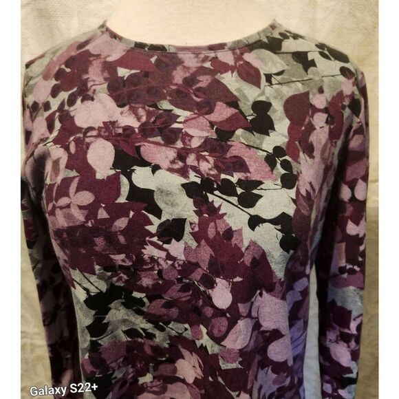 F63  Croft & Barrow people floral t Shirt - Picture 2 of 9